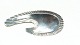 Brooch in 
Sterling Silver 

Stamp: 
Sterling, H, S 
Silversmith: 
1948>, Hermann 
Siersbøl ...