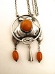 Chain with Art Nouveau pendant sold