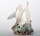 Royal Copenhagen Porcelain, birds, 
lovebirds, designed by Th.Madsen.