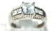White gold ring 
with topaz and 
diamonds 9 
carat
Stamp: 375, 
English stamps, 
Dia
Size 55, ...