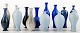 Collection of 14 unique miniature ceramic vases by  Per Liljegren. 
