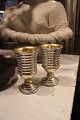 1800 Century 
French carrier 
in mercury 
glass , grooved 
and of matte 
silver with 
gold. Height: 
15 ...