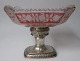 Sugar bowl in 
silver with 
Bohemian 
crystal, 
Copenhagen, 
19th century. 
Foot and stalk 
with ...