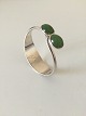 Hans Hansen 
Sterling Silver 
Bracelet with 
green stones. 
Measures 5.7 cm 
/ 2 1/4". 
Weighs 40.7 g 
...