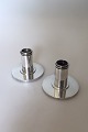 Georg Jensen 
Sterling Silver 
Candlesticks by 
Bernadotte No 
711A. Measures 
6,1cm / 2.40 in 
high ...