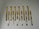 Georg Jensen 
silver / gold 
plated dessert 
cutlery for 6 
persons. (830). 
Produced from 
1915 to ...