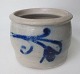 Stoneware Jar, 
with blue 
decoration, c. 
1900. With 
advertising on 
the side, Emil 
Larsen, ...