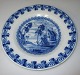 Delft 
earthenware 
plate, 1800 - 
1825. The 
Netherlands. 
Dia .: 23.6 cm.