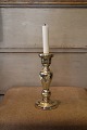 Old candlestick in mercury glass with fine patina.Height: 22cm.