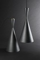 Pair of Tom 
Dixon Beat 
Light Tall 
pendants made 
of hammered 
metal coated 
with matt ...