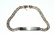 Curb bracelet 
with name plate 
Gold, 14 Karat
Stamp: 585, 
HCK
Goldsmith: 
1962-1971 Hans 
...