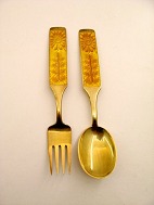 Christmas spoon / fork  1967