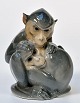 Rare Royal Copenhagen figurine by Christian Thomsen. Two monkeys.
