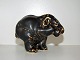 Royal 
Copenhagen 
brown stoneware 
figurine, 
elephant cub.
Designed by 
artist Knud ...