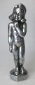 Rasmussen, Ove Fritz (1911 - 1973) Denmark: Nude girl. Aluminum cast. At 8 edged feet. Signed: ...