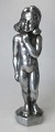 Rasmussen, Ove 
Fritz (1911 - 
1973) Denmark: 
Nude girl. 
Aluminum cast. 
At 8 edged 
feet. Signed: 
...