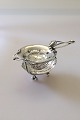 Georg Jensen Sterling Silver Blossom Teastrainer and Teastrainer holder No 40