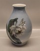 Royal Copenhagen 2650-2308 RC Vase with Flower Iris? and bugs: moth? 29 cm