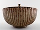 Arne Bang. Ceramic vase with bronze lid.