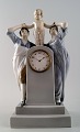 Rare Royal Copenhagen Art Nouveau clock with figures.
Model number 1957.