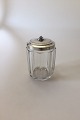 Georg Jensen 
Sterling Silver 
Lid and Crystal 
Glass Jar No 
486. Measures H 
12 cm(4.72 
inch)  Diam ...