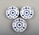 Royal Copenhagen Blue Fluted plain small dishes.
Number: 1/7.
