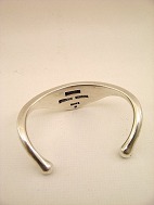 Sterling silver Bent K  bangle sold