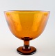 Swedish art 
glass, large 
glass, 
hand-blown.
Measures 13 
cm.
In perfect 
condition.