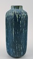Rörstrand, Gunnar Nylund ceramic vase in blue glaze.
