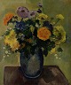 Clemmen Jeppe CLEMMENSEN (1885-1964)
Flowers, oil on canvas.