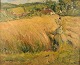 Mogens GAD (1887-1931) dansk sommer høstlandskab.
