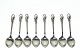 8 pcs Openwork 
coffee spoon 
Silver 1948
Stamped: Three 
Towers "48", J. 
R
1938-1958 John 
...