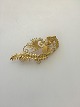 Georg Jensen 18K Gold Brooch No 53 from 1933-1944