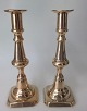 Pair English 
candlesticks of 
brass, 19th 
century. 
England. 8 
octagonal base 
with molded 
strain. ...
