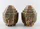 Sevres, France, a pair of Art Deco art pottery vases.
