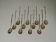 Russian 
teaspoons. 
Silver (84). 12 
pieces. Length 
12.5 cm