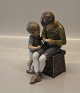 Bing and 
Grondahl Art 
Nouveau 
Coloured B&G 
1648 "Tom & 
Willy  19,5 cm 
Marked with the 
three ...
