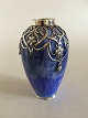 Royal Copenhagen Unique Crystaline Glaze vase by Valdemar Engelhardt with 
Michelsen Mounting No G47
