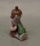 Royal Copenhagen figurine 
0098 RC Troll, Little sister with frog  5.5 cm (1249098)