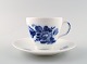 4 sets Royal Copenhagen Blue flower braided, espresso cup and saucer.