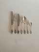 Georg Jensen Acorn Sterling Silver Flatware set for 6 persons  42 pieces with 
old marks