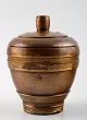 Cawa art deco lidded bronze jar, app. 1940.
