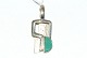 Pendants with green stones 9 carat