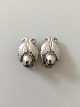 Georg Jensen 
Sterling Silver 
Ear Clips No 
108. Measures 
2.3 cm / 0 
29/32 in. 
Weighs 9 g / 
0.30 oz.
