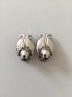 Georg Jensen Sterling Silver Ear Clips No 108