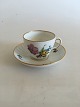 Royal 
Copenhagen 
Light Saxon 
Flower Mocca 
Cup and Saucer 
No 1549. 
Diameter of 
Mocca Cup 
measures ...