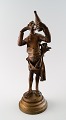 Adolphe RIVET (1855?) French sculpture, bronze figure of Henrik, from Holberg
