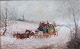 Rideout, 
Phillip Henry 
(1860 - 1920) 
England: Mail 
coach. Oil on 
cardboard. 
Signed: 
Monogramme. ...