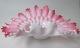 Glass bowl, 
Odense 
Glassworks, 
app. 1910. 
Denmark. White 
opaline glass 
overlay in pink 
glasses. ...