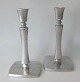 Just Andersen pewter candlesticks, 20th century. Denmark. A pair. Stamped: Just A design 2711. H ...